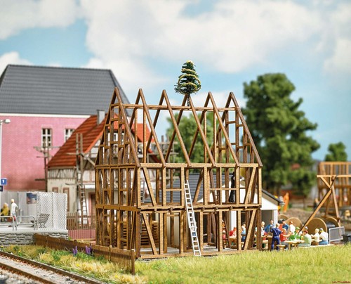 Fachwerkhaus rohbau busch - h0,
